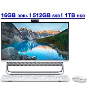 All-In-One Dell 24 AIO EC24250, 23.8 inch 1920 x 1080, Intel Core i5 1334U (10 C / 12 T, 1.3 GHz - 4.6 GHz, 12 MB cache, 15 W), 16 GB DDR5, 512 GB SSD, Intel Intel UHD Graphics 0 GB, Windows 11 Pro, Alb