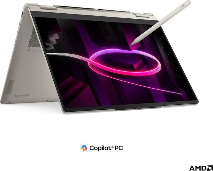 Lenovo Yoga 7a 2in1 14AGP11 Ryzen AI 7 445 14 WUXGA OLED Touch 400nits LBL Glossy 32GB LPDDR5X-8000 SSD512 Radeon 840M WiFi7+BT Cam5MP+IR 70Wh Win11 Seashell