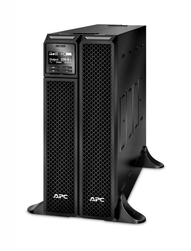 UPS APC SRT2200XLI, 2200 VA, 1980 W, cu management, on-line double-conversion, 8x C13, 2x C19, 1x USB, 72V Baterie cu plăci de plumb şi acid, LCD, Tower/Rack 4U, Negru