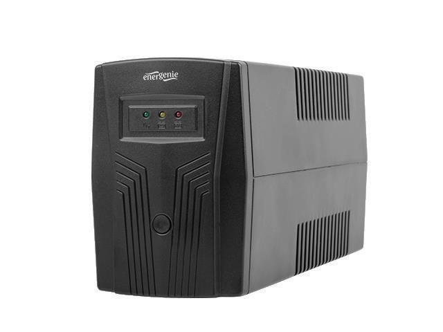 UPS Gembird EG-UPS-B650, 650 VA, 390 W, fara management, line-interactive, 2x Schuko, Negru
