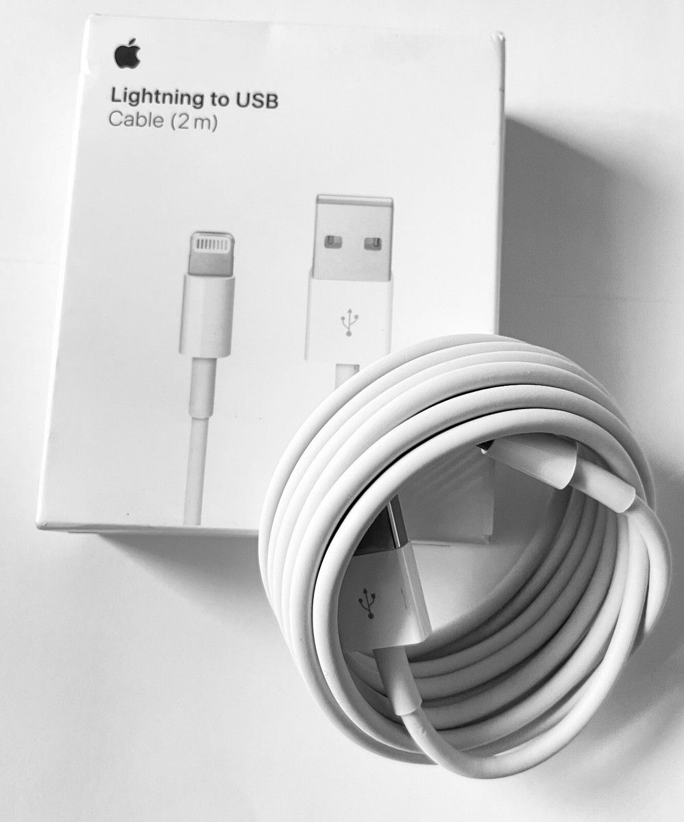Cablu date OEM  Lightning - USB 2.0 (M), 2 m, alb, plastic